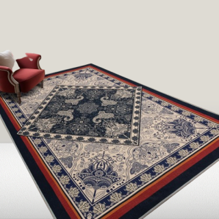 Alfombra bohemia de 5 x 8 pies