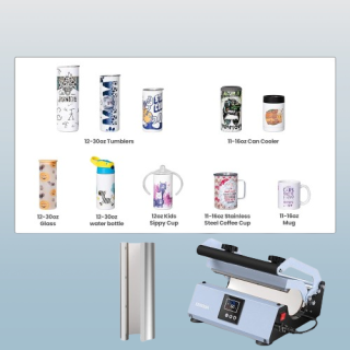 Maquina de prensa de calor morado para tazas de vaso de de 16 20 30 onzas