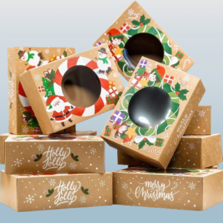 Cajas de galletas de Navidad