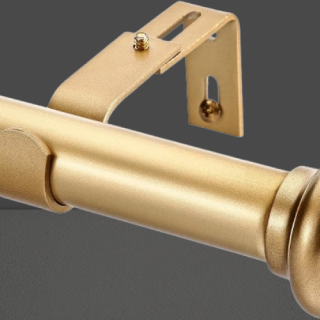 Barras de cortina doradas de ventana ajustables