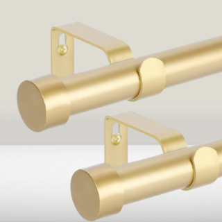 Paquete de 2 barras doradas para ventana de 28 a 48 pulgadas