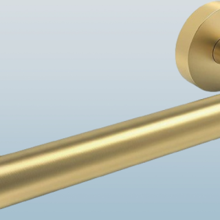 Portarrollo de papel higiénico dorado