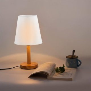 2pcs de lampara pequena Clip de tela de lino en la bombilla