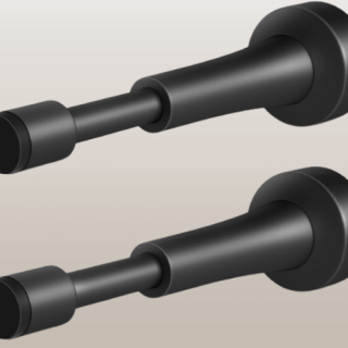 2 topes de puerta de resorte