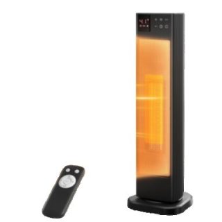 Calentador de espacio interior de torre de ceramica