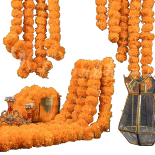 Tira de flores artificiales