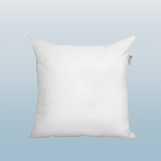 Almohada de primera calidad forma cuadrada 12 x 12 (1 unidad) color blanco