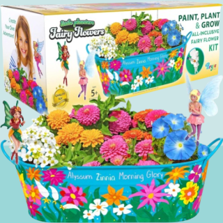 Kit cultivo de flores y jardín de hadas
