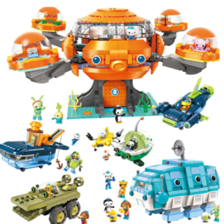 Bloques de construcción de los octonautas para niños