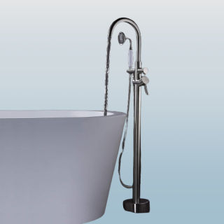 Llenador de banera independiente de niquel