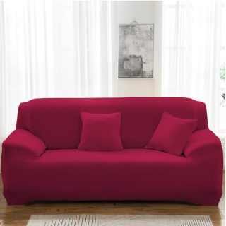 Protector de Sofá Vinotinto Funda Ajustable