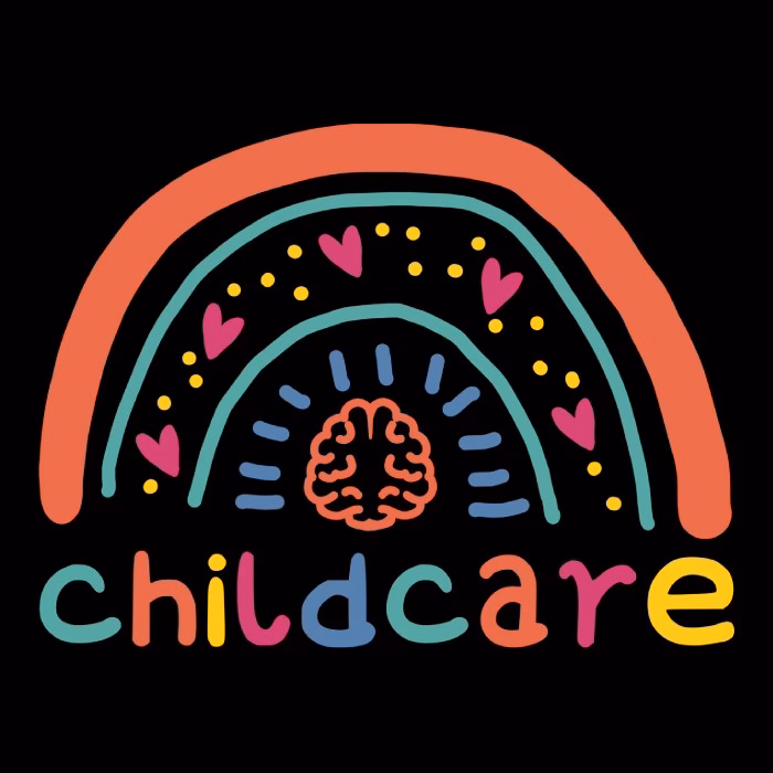 Childcare Brain Hearts Rainbow