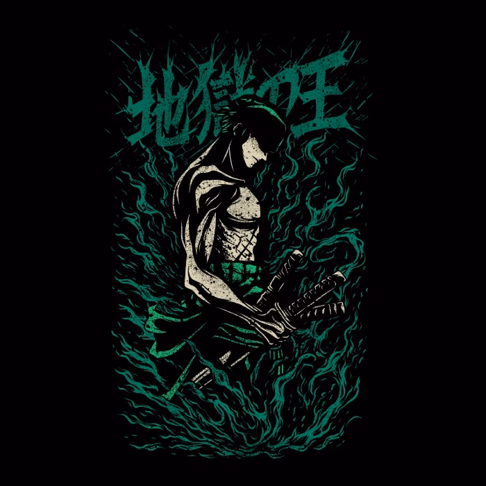 Anime del Pirata Samurái de Cabello Verde