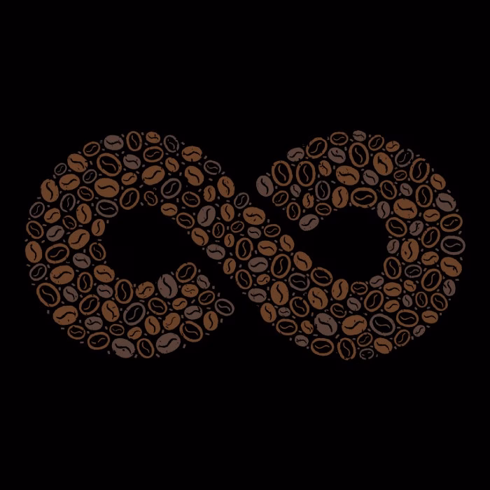 Coffee Beans Infinity Symbol