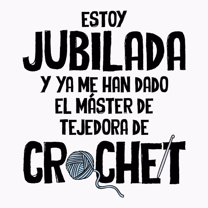 Jubilada máster en crochet (claro)