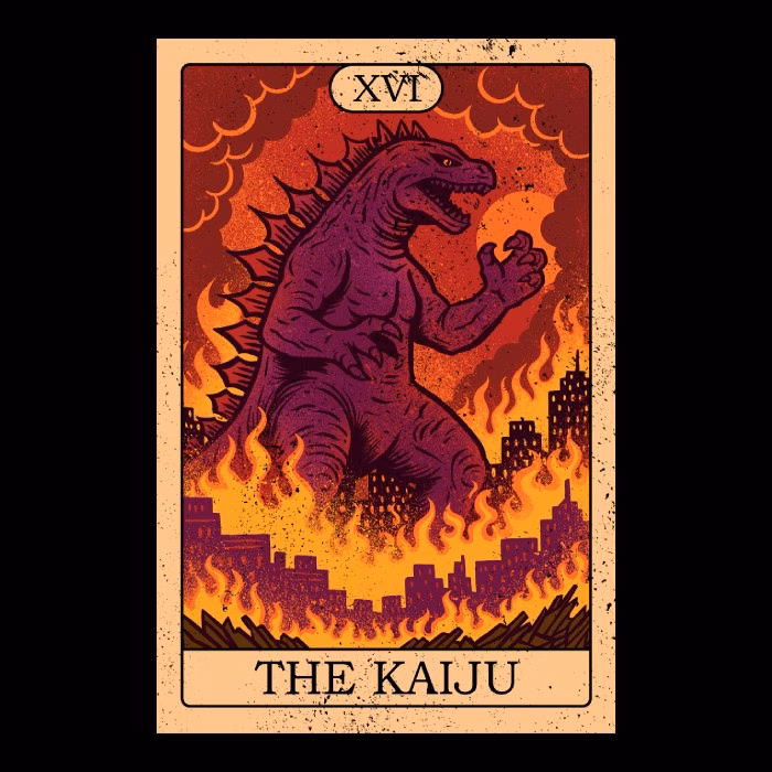 the kaiju tarot card