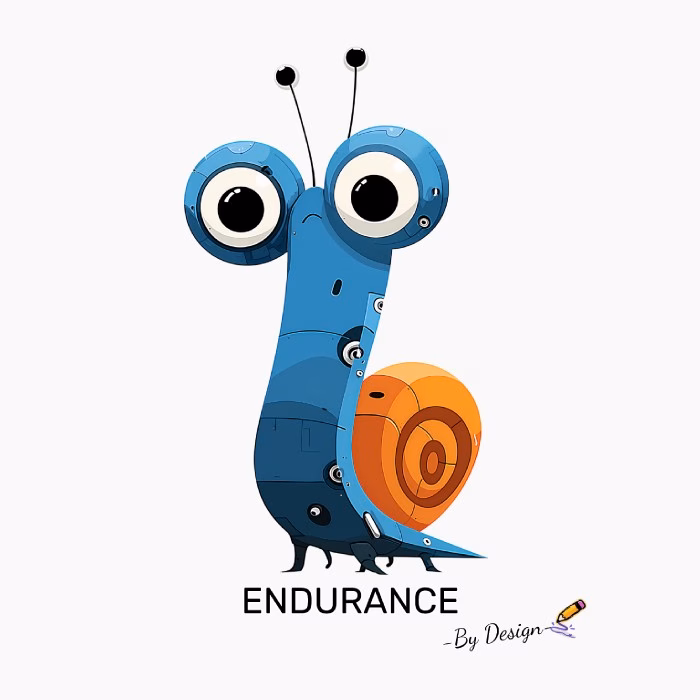 Caracol Azul ENDURANCE – By Design Diseño Original y Simpático