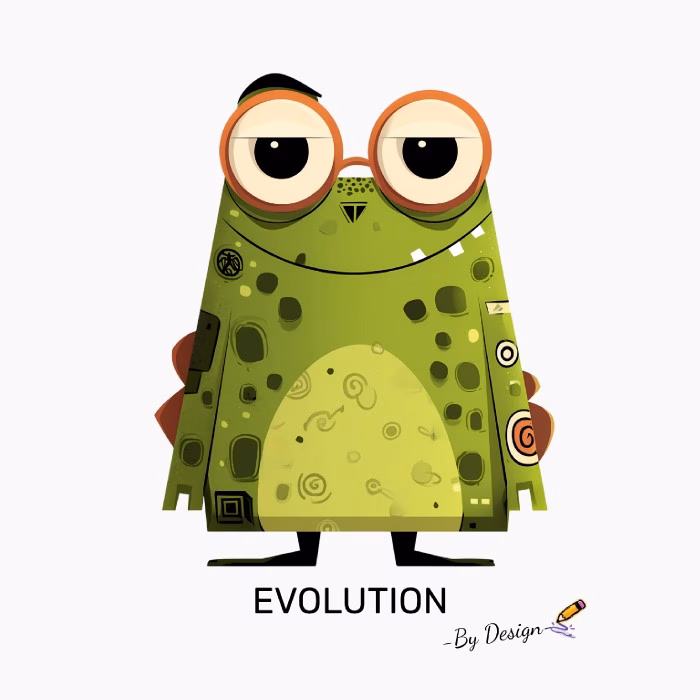 Rana Verde con Gafas EVOLUTION – By Design Diseño Original y Divertido