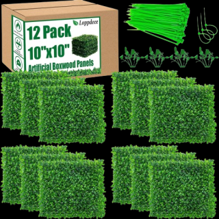 12 paneles de pared de cesped 10 x 10 pulgadas