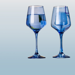 Copas de Vino de Cristal  12 onzas