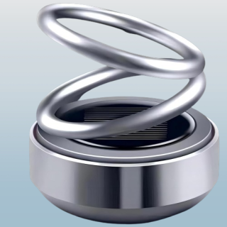 2 Mini calentadores de coche aromaterapia giratorio con energía solar para automóvil