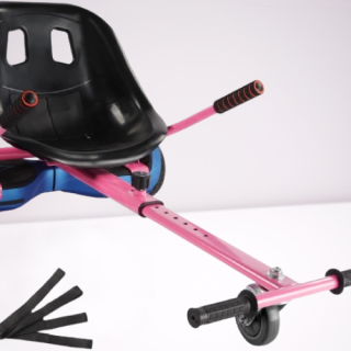 Accesorio de Go Kart con asiento cómodoresistente ycompatible con aeropatineta de 6.5&ampquot color rosado