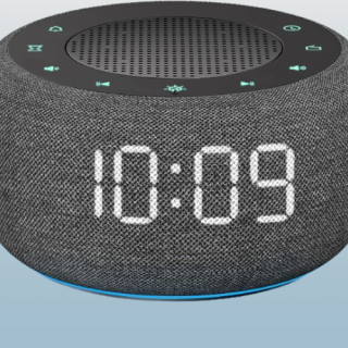 Radio despertador pequeña para dormitorios color negro