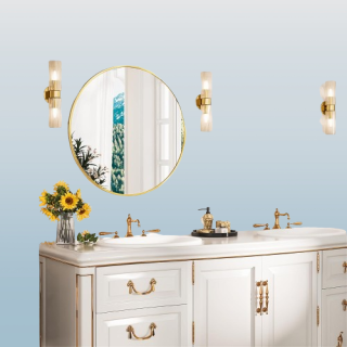 Espejo redondo de 24 pulgadas para pared