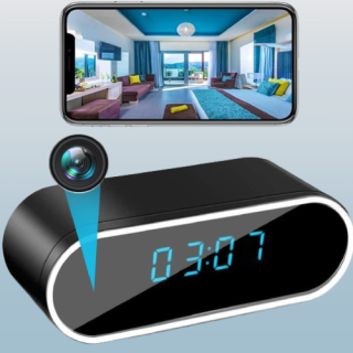 Reloj de cámara oculta WiFi HD 1080P con visión nocturna