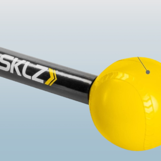 Entrenador de bateo para sóftbol con mango de absorción