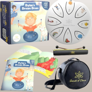 Tambor de lengua de acero regalo musical para niños