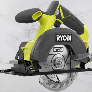 Sierra circular Ryobi de 18 V y 5-1/2