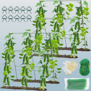 Enrejado plegable de pepino paquete de 2 enrejados