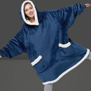 Manta corta de sherpa para llevar puesta