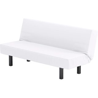 Funda para sofá cama convertible Blanco Ajustable