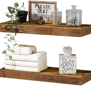 Estantes de bano de 16 pulgadas de largo  chocolate