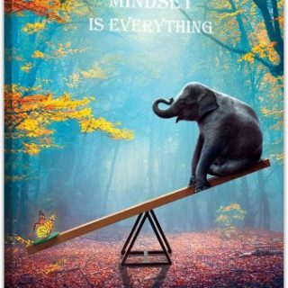 Poster artistico de pared con diseno de elefante