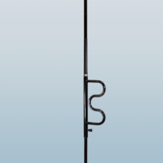 Palo de seguridad para ponerse de pie con barra curva