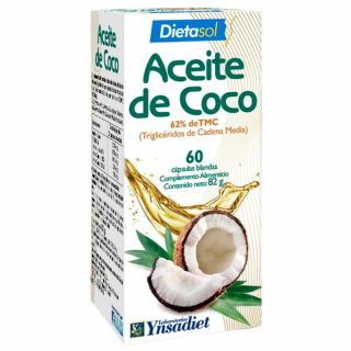 Ynsadiet Aceite de Coco 1000mg 60 Cápsulas