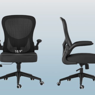 Silla de escritorio baja Negro