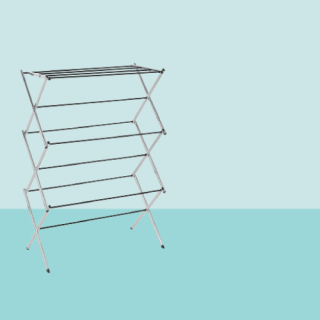 Estante plegable para ropa de secado al aire