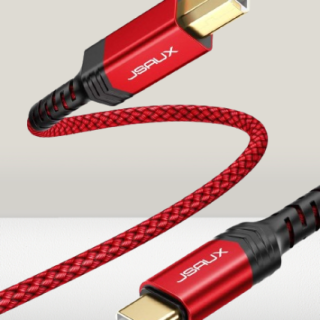 Cable de impresora USB B a USB C de 10 pies trenzado
