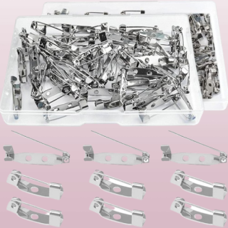 120 pines de bloqueo broches para insignias.