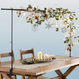 Soporte de barra de mesa con abrazaderas