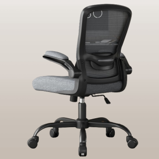 Silla ergonómica de malla para oficina con soportelumbar