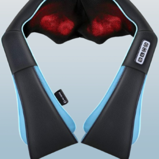 Masajeador de cuello y hombros con calor para aliviar el dolor muscular y el estrés