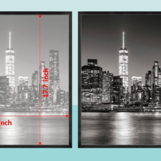 Portarretratos negro de 14 x 18 pulgadas (2)