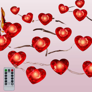 Tira de luces de 40 LED para decoracion.