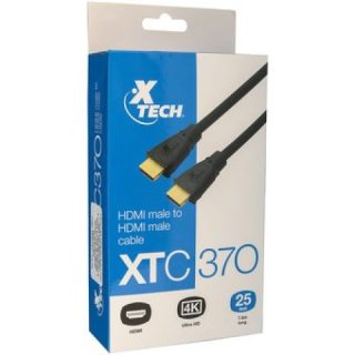 Cable Xtech con conector HDMI macho a HDMI macho – 25 pies