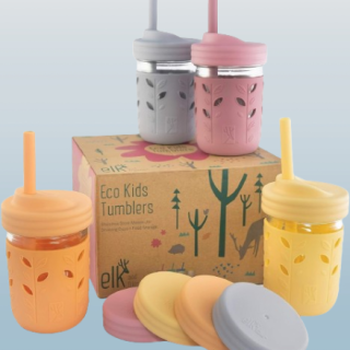 Vasos para niños fundas de silicona y pajitas de silicona